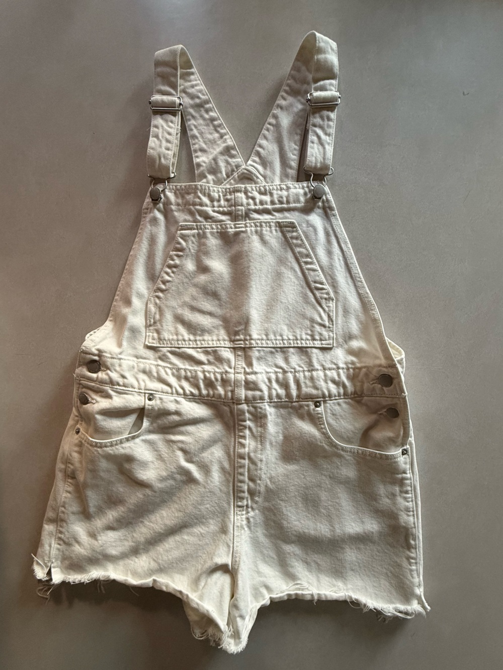 Universal Thread White Shorts Overalls